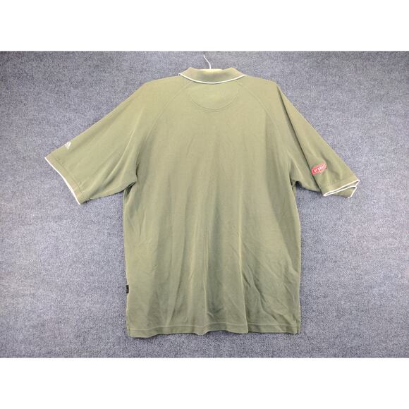 Mens Adidas Climalite Short Sleeve Polo Shirt Size XL Green Airtron Embroidered - Picture 3 of 13